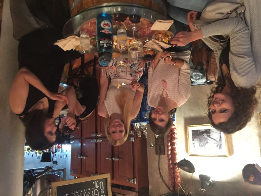 Barcelona: Market, Tasty Tapas/Food and Gothic History Tour - Gothic Quarter history you can point to on the sidewalk