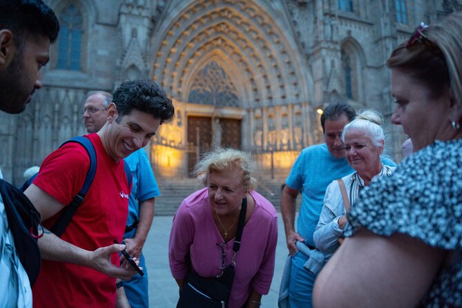 Barcelona Old Town Tapas Tour: Vermouth, Bites & Hidden Gems - The quiet square and Pont del Bisbe: tragedy, baroque details, and a luck story
