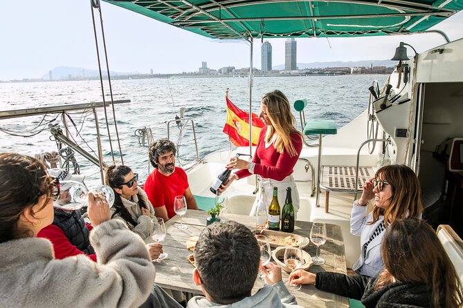 Barcelona: Premium Private Wine Tasting & Tapas in a Catamaran - Costa de Barcelona: four Spanish wines matched to Catalan bites