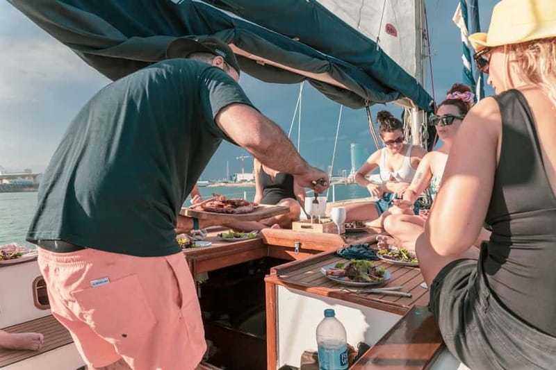 Barcelona: Sailing on a Classic Ketch Boat with tapas & cava - Price and value: $40 for 2 hours of real sea time