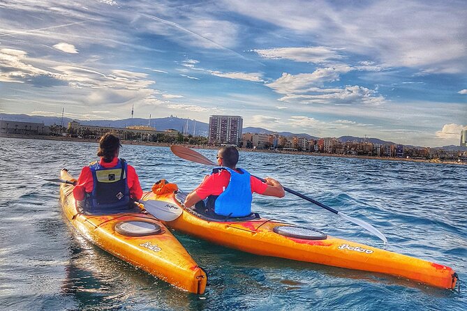 Barcelona Skyline Kayaking Coupled with Delicious Tapas - Mediterranean Water, Then La Barceloneta Tapas at Petit Bar