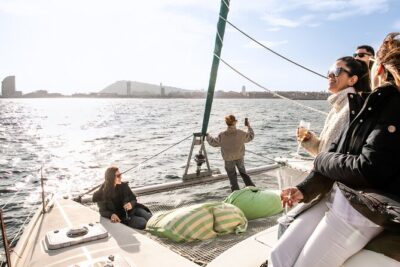 Barcelona Small Group Trip by Catamaran w Tapas, Cava and Sunset - Marina Vela (Azulona Marinas) Start: Easy Access to the Real Barcelona Sea View