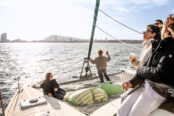 Barcelona Small Group Trip by Catamaran w Tapas, Cava and Sunset - Marina Vela (Azulona Marinas) Start: Easy Access to the Real Barcelona Sea View