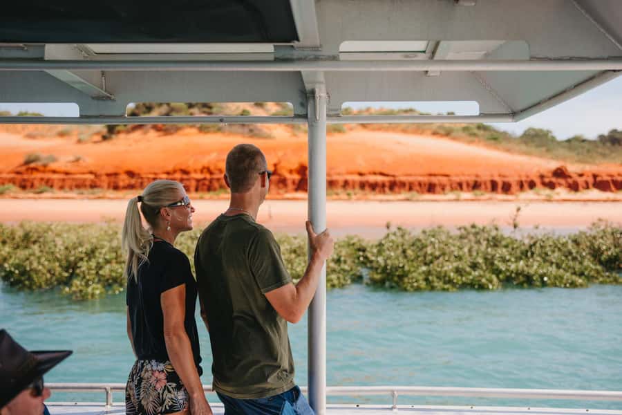 BROOME: DINOSAUR ADVENTURE CRUISE - With Tapas and Cocktail - Dampier Creek wine and picnic time: a calmer kind of cruising