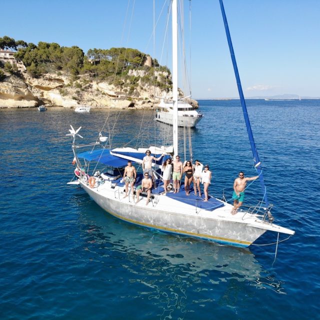 Can Pastilla: Sailboat Tour with Snorkeling, Tapas & Drinks - Cruising past rock formations: why the sailing part matters