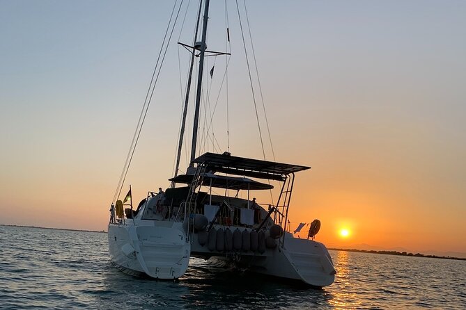 Catamaran Sailing Experience Manilva Tapas Drink Dolphins Swim Stop - Handmade tapas and the welcome drink: included, and it matters