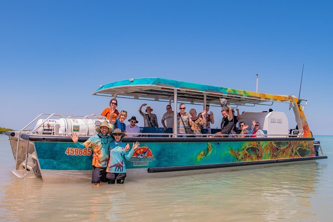 DINOSAUR ADVENTURE CRUISE - With Beachside Tapas and Cocktails - Getting on board in Broome: pickup, pacing, and group size
