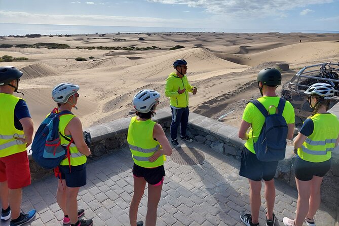 e-Bike Mountain Tour inside a Natural Park+option Tapas in a Cave - Campo Internacional and the Playa del Inglés panoramic finish