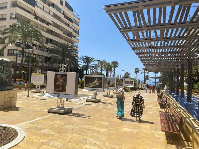 From Estepona, Mijas, Marbella: Marbella Private Tour with Transport, Tapas, and Drinks - The old town walk: cobblestones, bougainvillea, and Orange Square