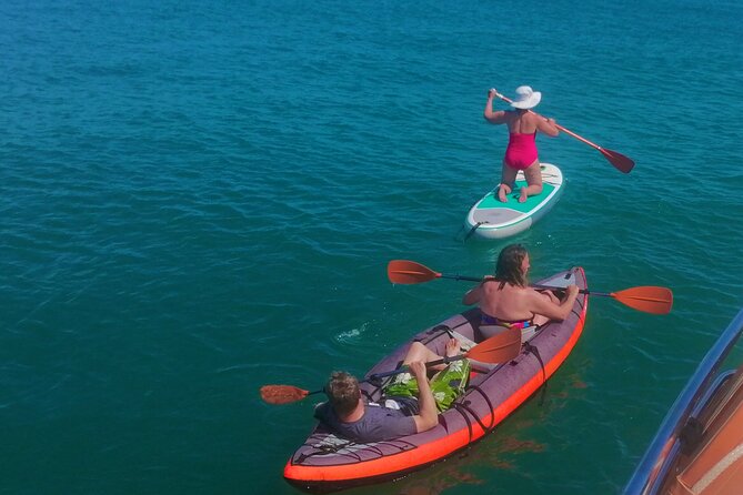 Full day private yacht from lagos with drinks, tapas, paddle boards and kayak - Ponta da Piedade: dramatic limestone cliffs, arches, and hidden caves