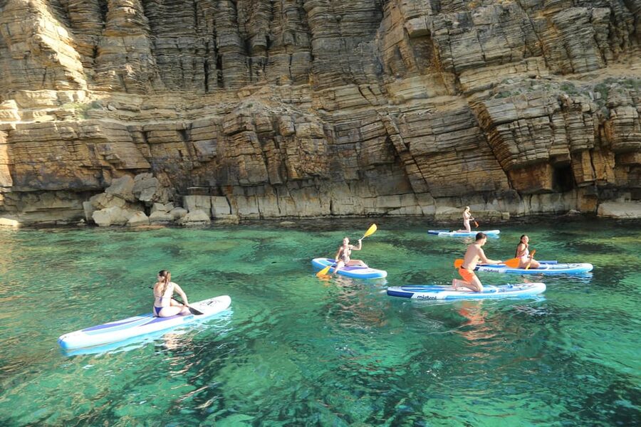 Ibiza: Scenic Cruise with Tapas and Drinks - The on-water breaks: snorkeling and paddle surf without the scramble