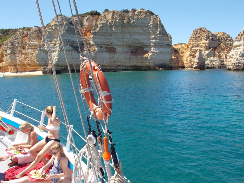 Lagos: Ponta Piedade Sail & Caves Cruise w/Portuguese Tapas - Swimming and sunbathing: the best part if weather cooperates