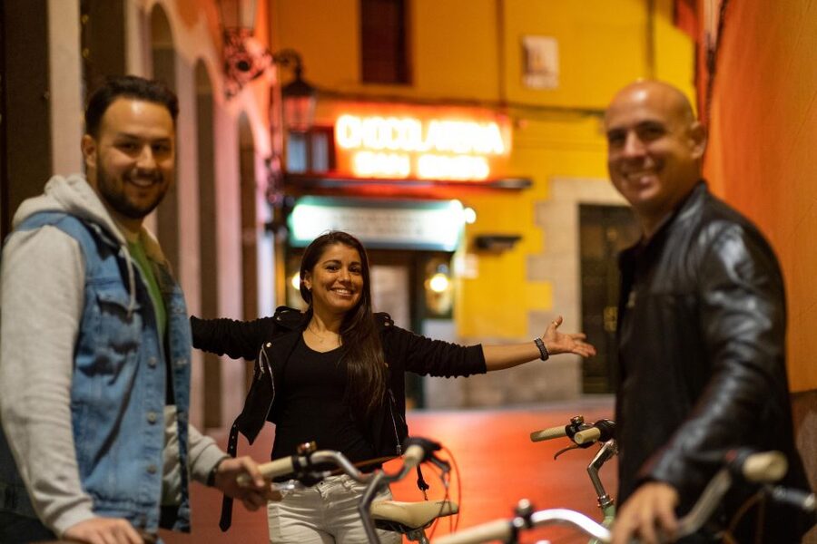 Madrid by Night: Vintage Bike Tour Highlights/Optional Tapas - The Route: From Moratín Street Through Las Letras, Sol, and the Royal Palace