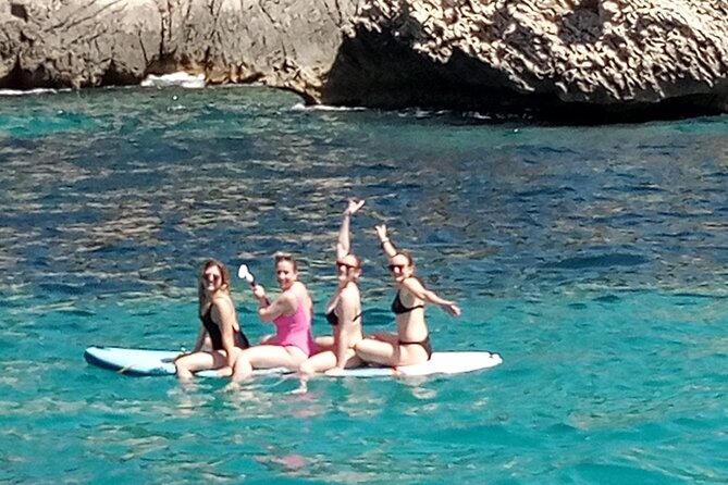 Mallorca Catamaran Small Group Cruise with Tapas 4-hours - On board: the trampoline lounge and small-group comfort