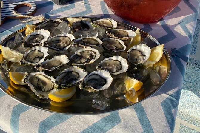 Olhão: Private Boat Tour, at Sunset with Oysters/Tapas and Drinks - The boat setup that makes 5 hours feel comfortable (not exhausting)