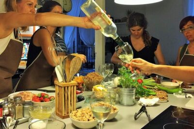 Private Paella class, Tapas, full menu and Sangria workshop - Cooking time: hands-on seafood paella, Spanish omelette, and Catalan cream