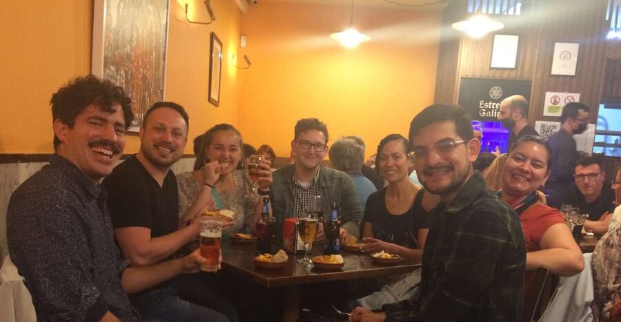 Santiago: Guided Foodie Tour with Drinks, Tapas & Live Music - Meeting in Praza de Cervantes and the 8-person pace