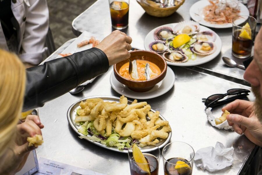 Seville: Tapas Crawl - Stop 2: Beer, Wine, and Tapas in Another Local Setting (About 35 Minutes)