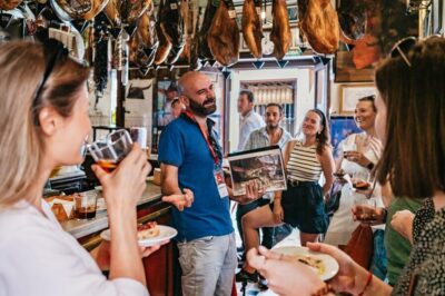 Seville: Tapas, Taverns and History Guided Walking Tour - Start Strong in Seville’s Jewish Quarter: The 1870 Bar Bites