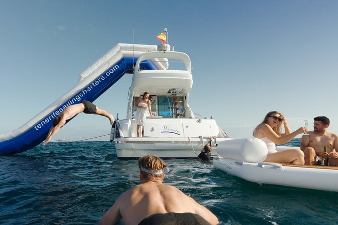 Shared Luxury Yacht Cruise with Champagne and Tapas - Entering The Yacht at Puerto Colón: Where the vibe starts
