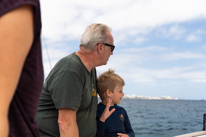Shared Luxury Yacht Cruise with Champagne and Tapas - Playa del Duque swim time: Champagne sailing plus real water gear