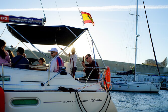 Sunset Sailing Experience w/ Live Spanish Guitar & Spanish Tapas - Meeting at Moll de Mestral: Simple Start, Big View Payoff