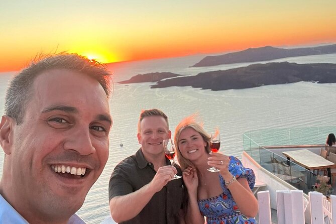 Sunset Santorini Wine Best views 2 Wineries and Tapas - Getting There: 3:30 pm Pickup and Fira Meeting Point
