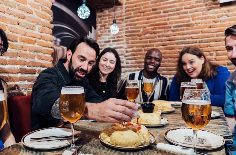 Tapas Food Tour with Dinner in Madrid - La Latina on cobblestones: the food story behind the bites