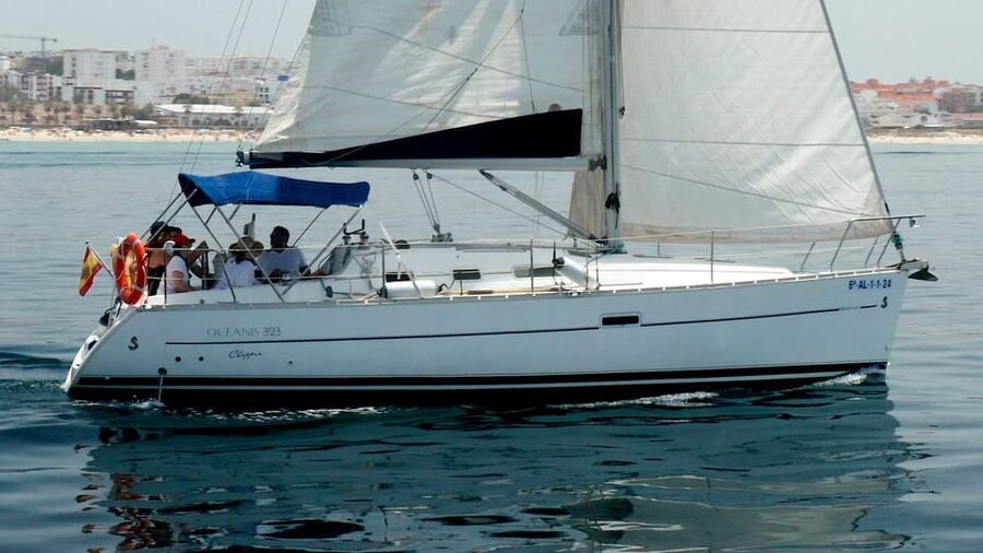 Tarifa: Sailboat Tour, Snorkelling, Tapas & Drinks - Sailing the route between seas: wheel time and onboard instruction